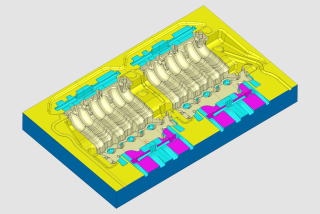 鋳造型主型の3Dモデル